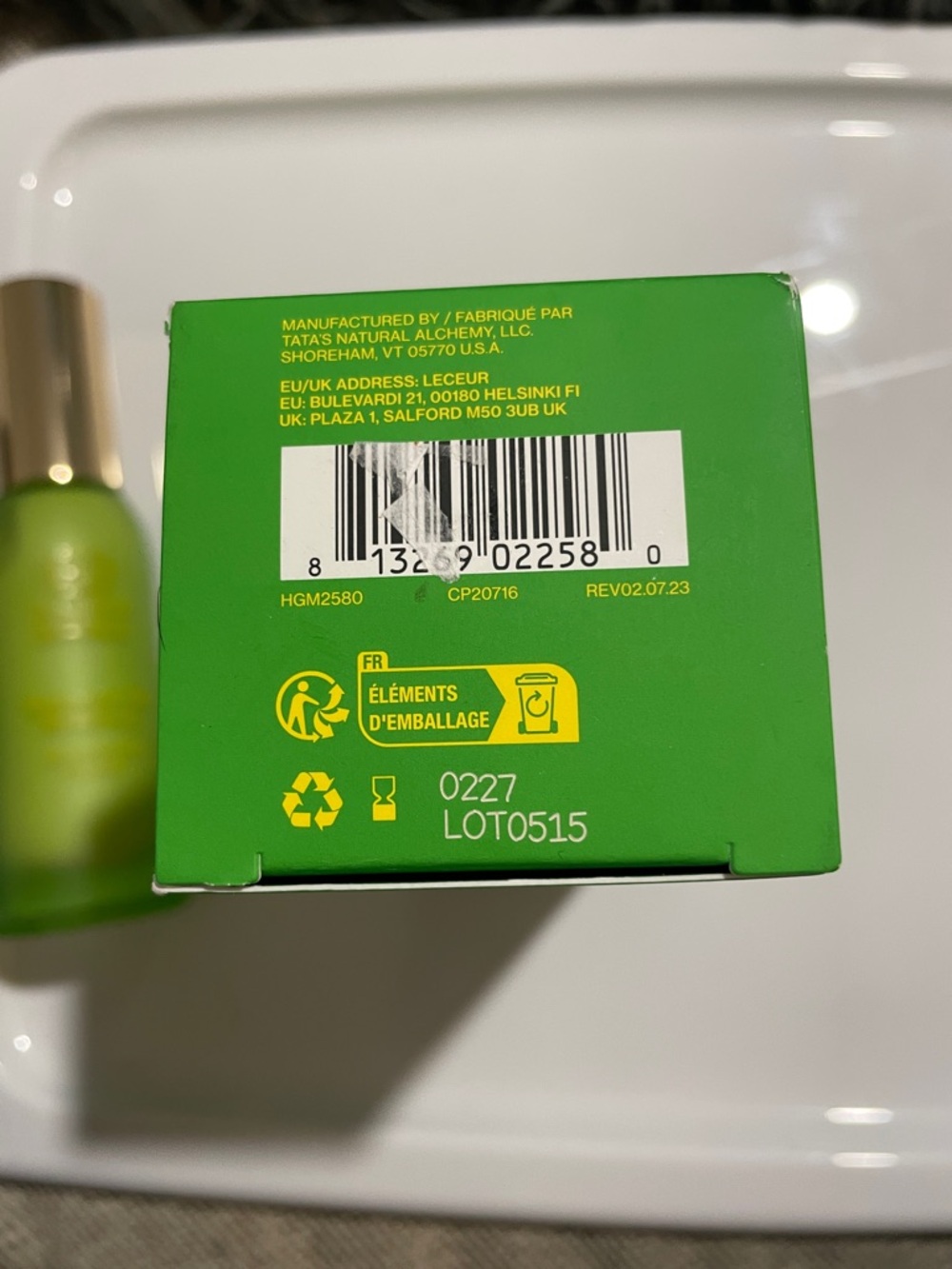 Tata Harper Green Frosted Hyaluronic Gel Moisturizer with Gold Cap NWT - Picture 9 of 12